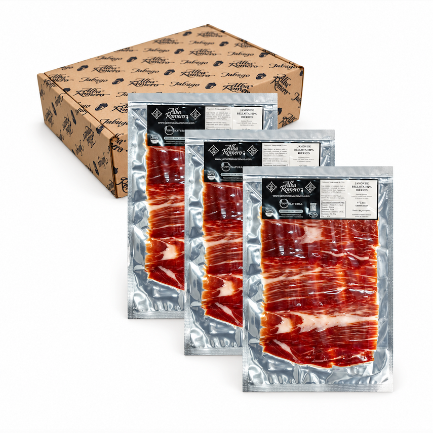 Jamón de Bellota 100% Ibérico loncheado