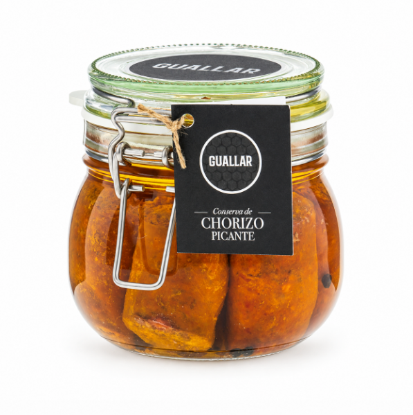 Conserva de Chorizo Picante en Aceite de Oliva Virgen Extra - Guallar