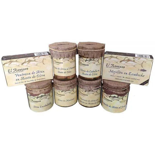 Lote mejillones, ventresca atún y caballa