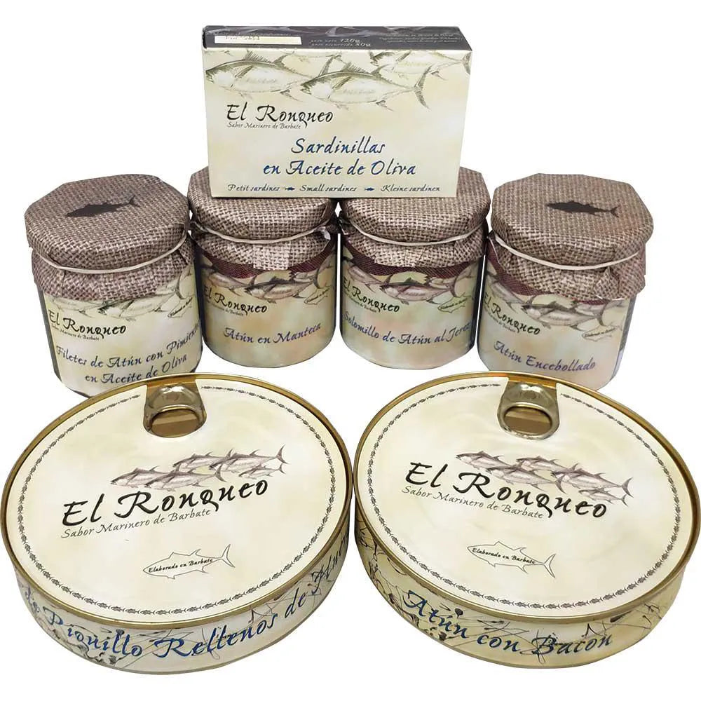Lote variado de atún y sardinillas