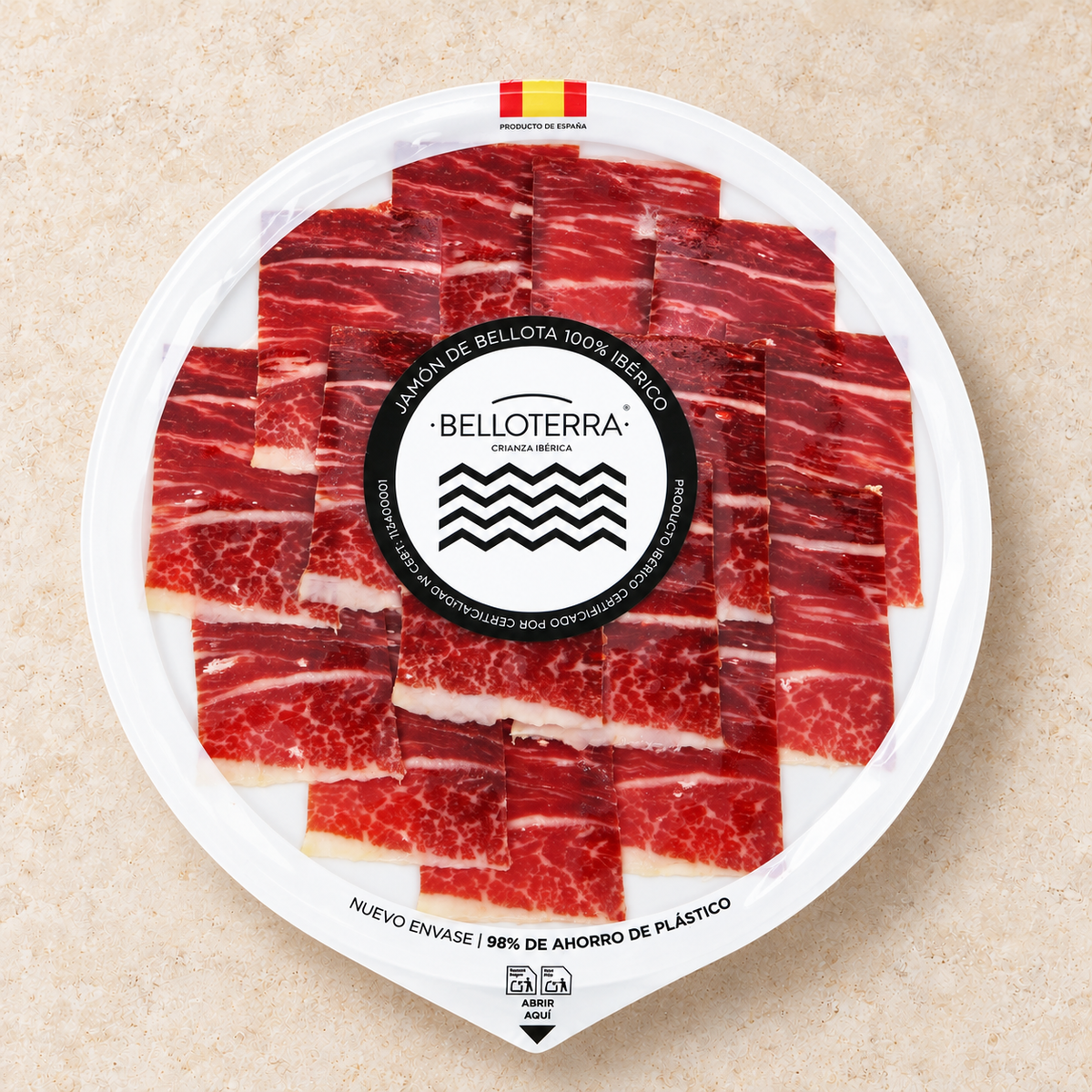 Jamón de Bellota 100% Ibérico - 5uds de 80g/ud