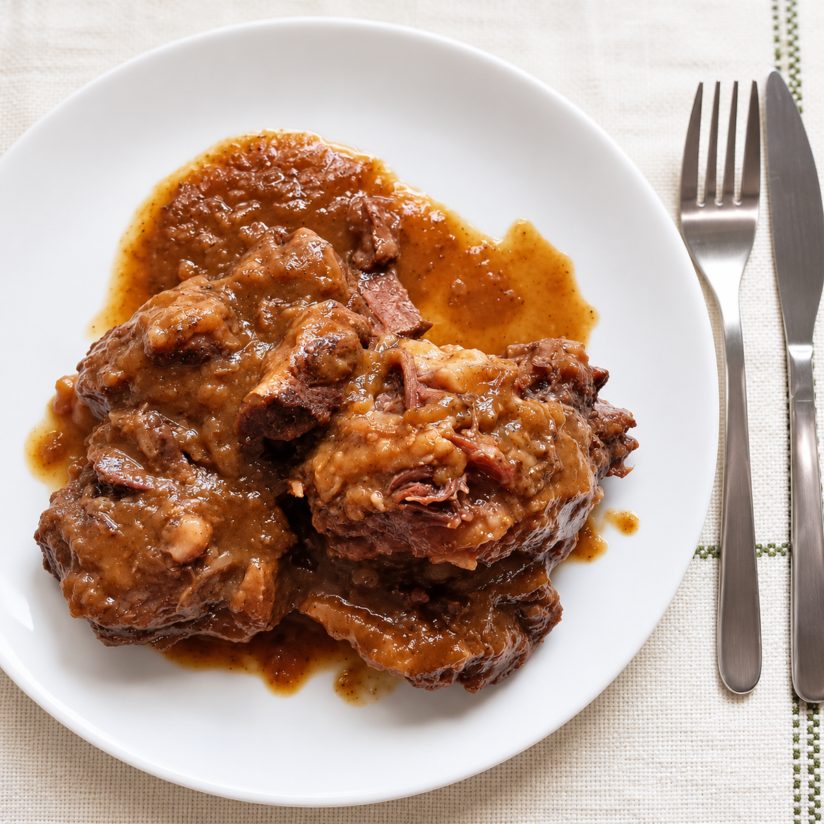 Rabo de toro en guiso