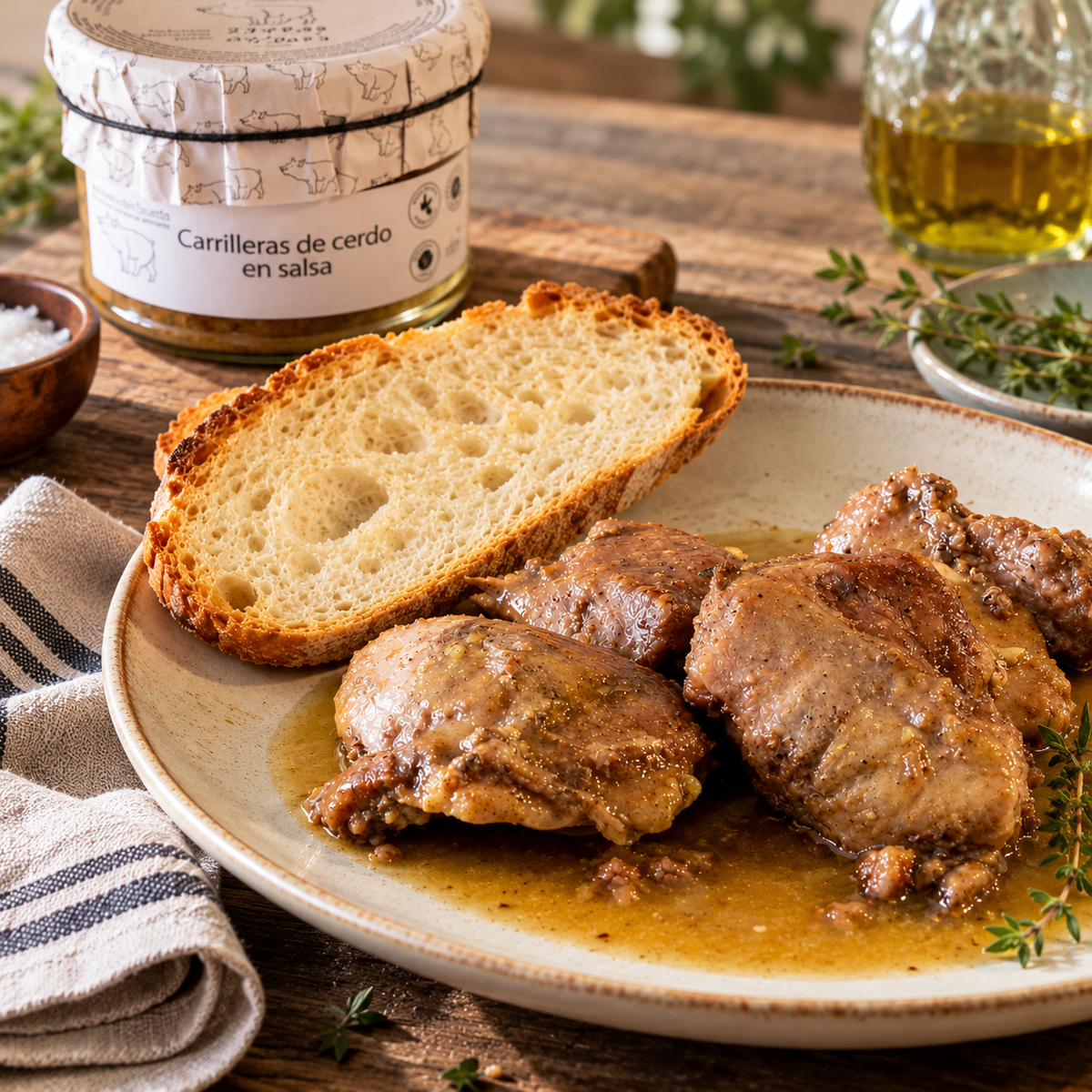 Carrilleras en salsa