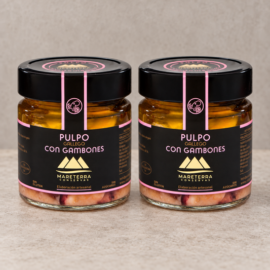 Pulpo con gambones - 2uds