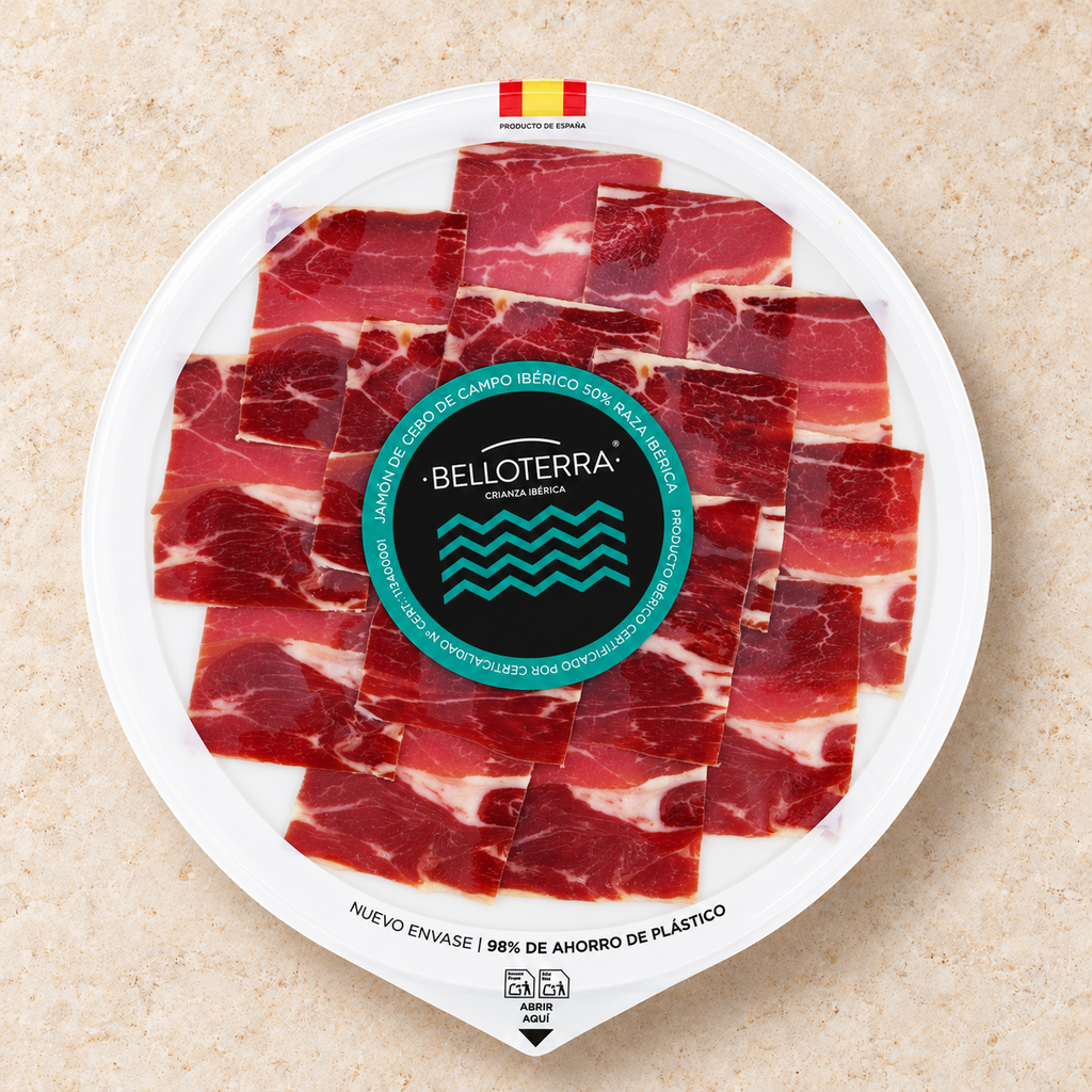 Jamón de Cebo de Campo 50% Ibérico - 5uds de 80g/ud