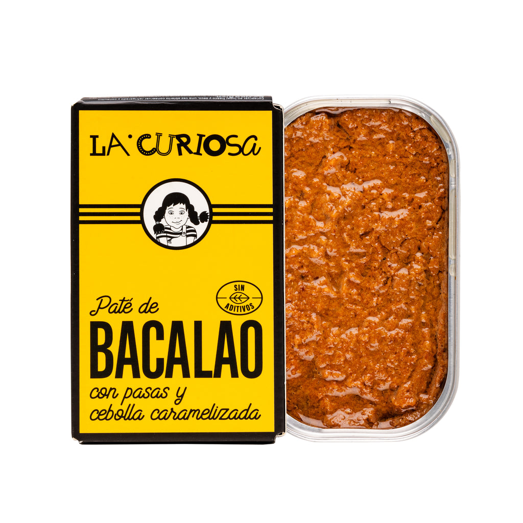 Paté de bacalao con pasas - 3uds