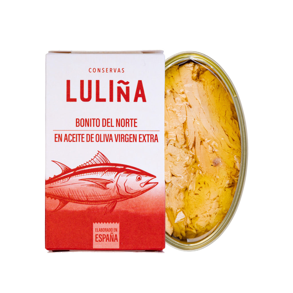 Bonito del Norte en Aceite de Oliva Virgen Extra – CONSERVAS LULIÑA
