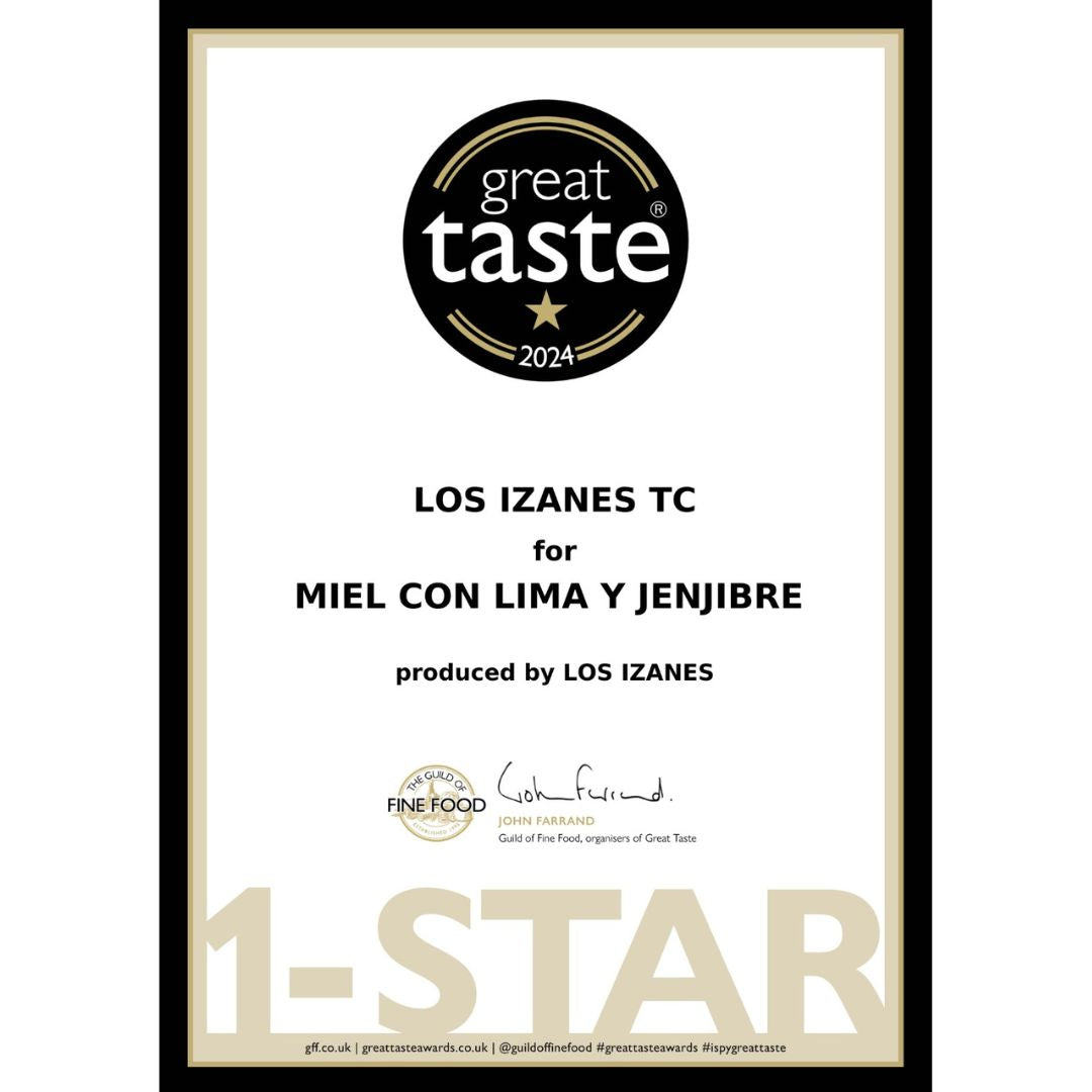 Miel con lima y jengibre - 300g