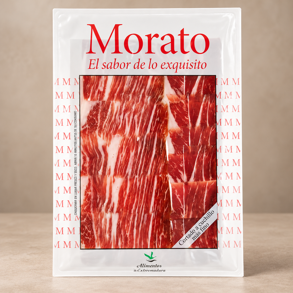 Jamón Bellota 100% DOP Dehesa de Extremadura cortado - 5uds de 100g/ud