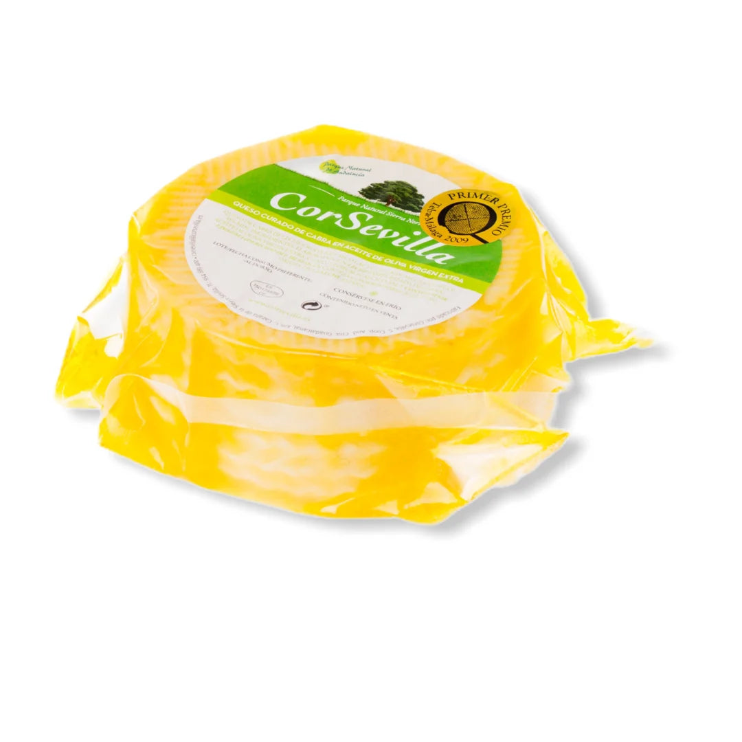 Queso curado de cabra en aceite de oliva virgen extra