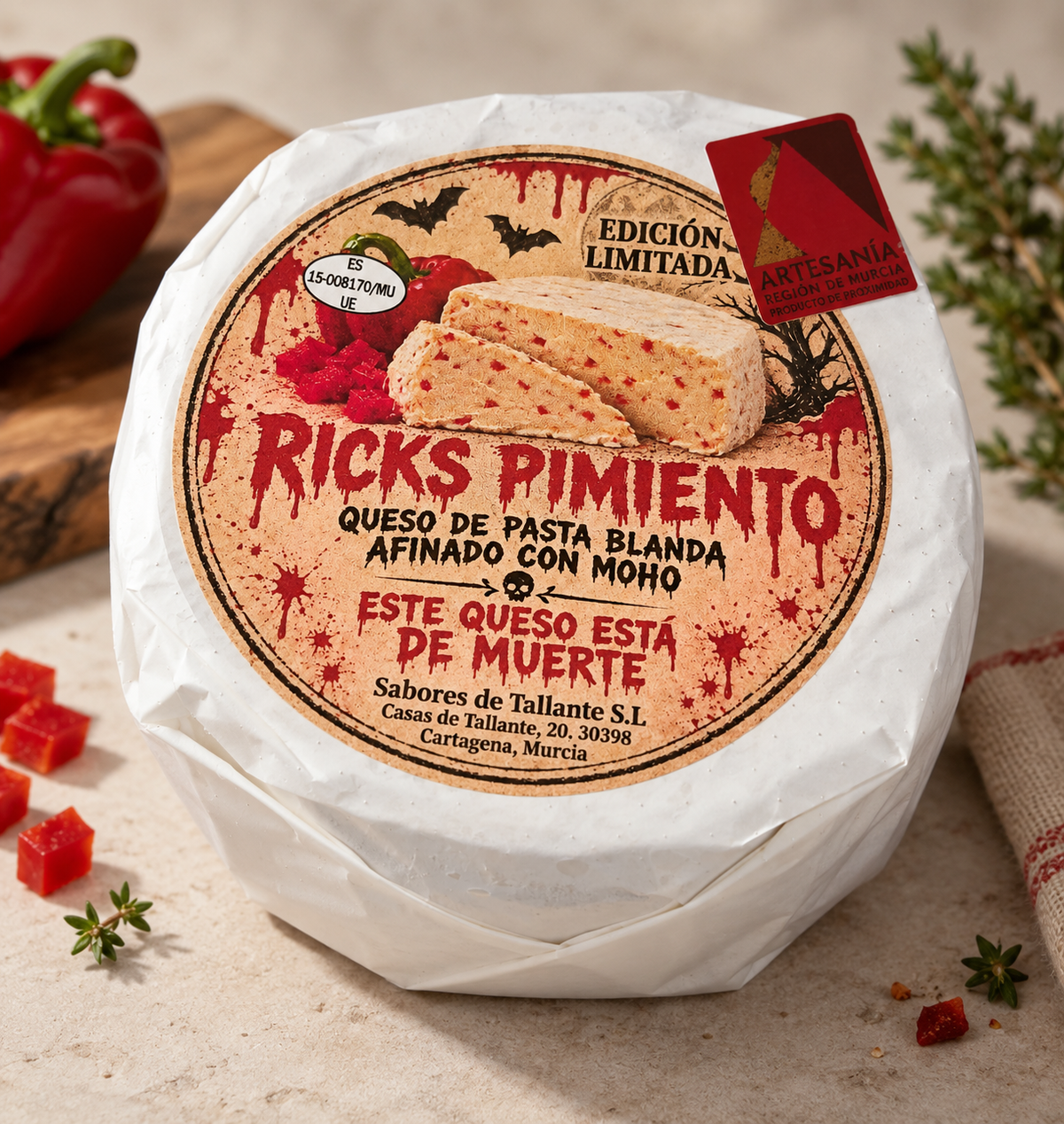 Queso Ricks Pimiento Halloween