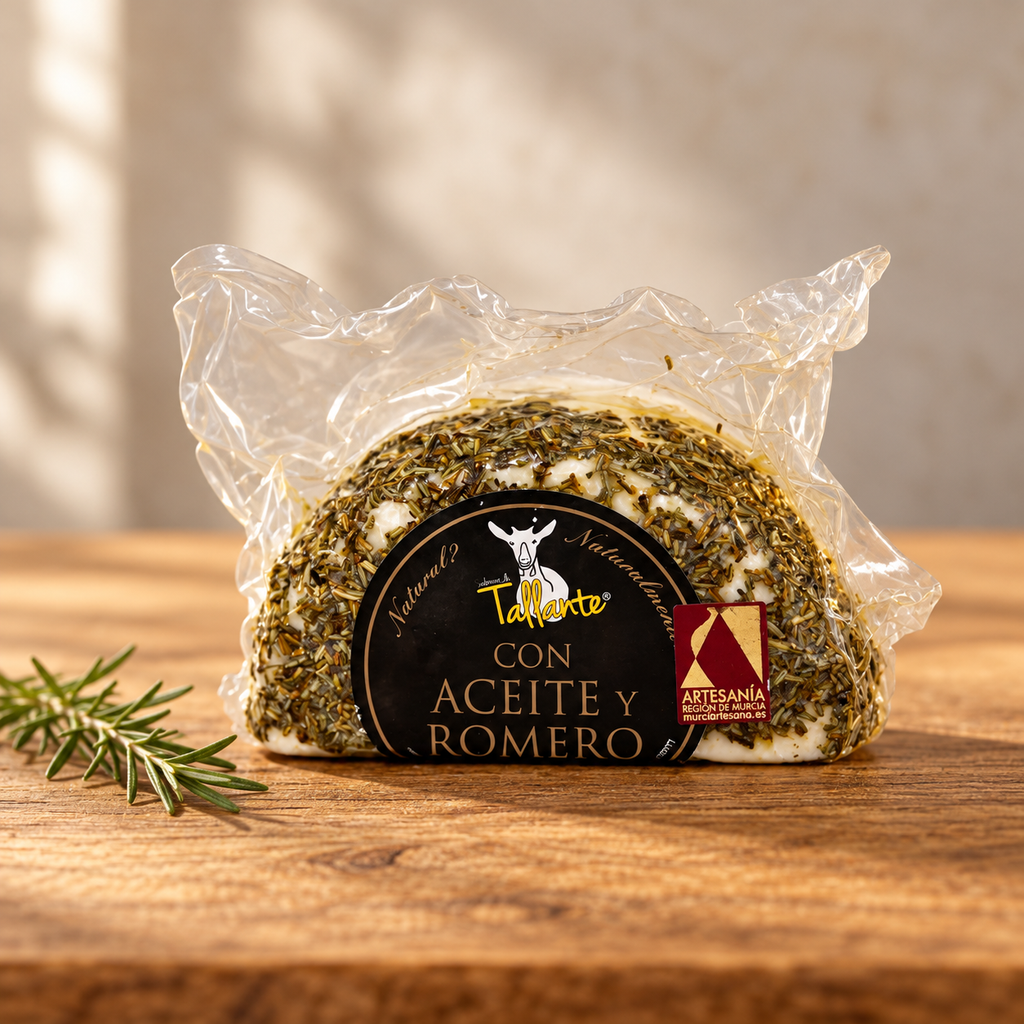 Queso con aceite y romero - 3 cuñas