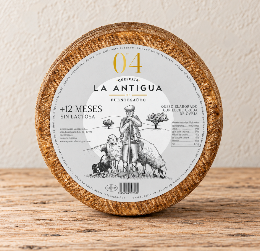 Queso artesanal añejo de oveja SIN LACTOSA