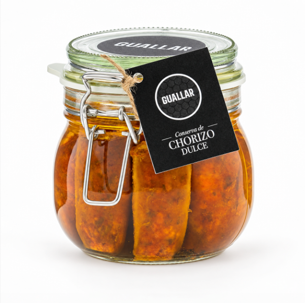 Conserva de Chorizo Dulce en Aceite de Oliva Virgen Extra - Guallar