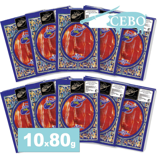 Jamón Ibérico CEBO - 10uds x 80g