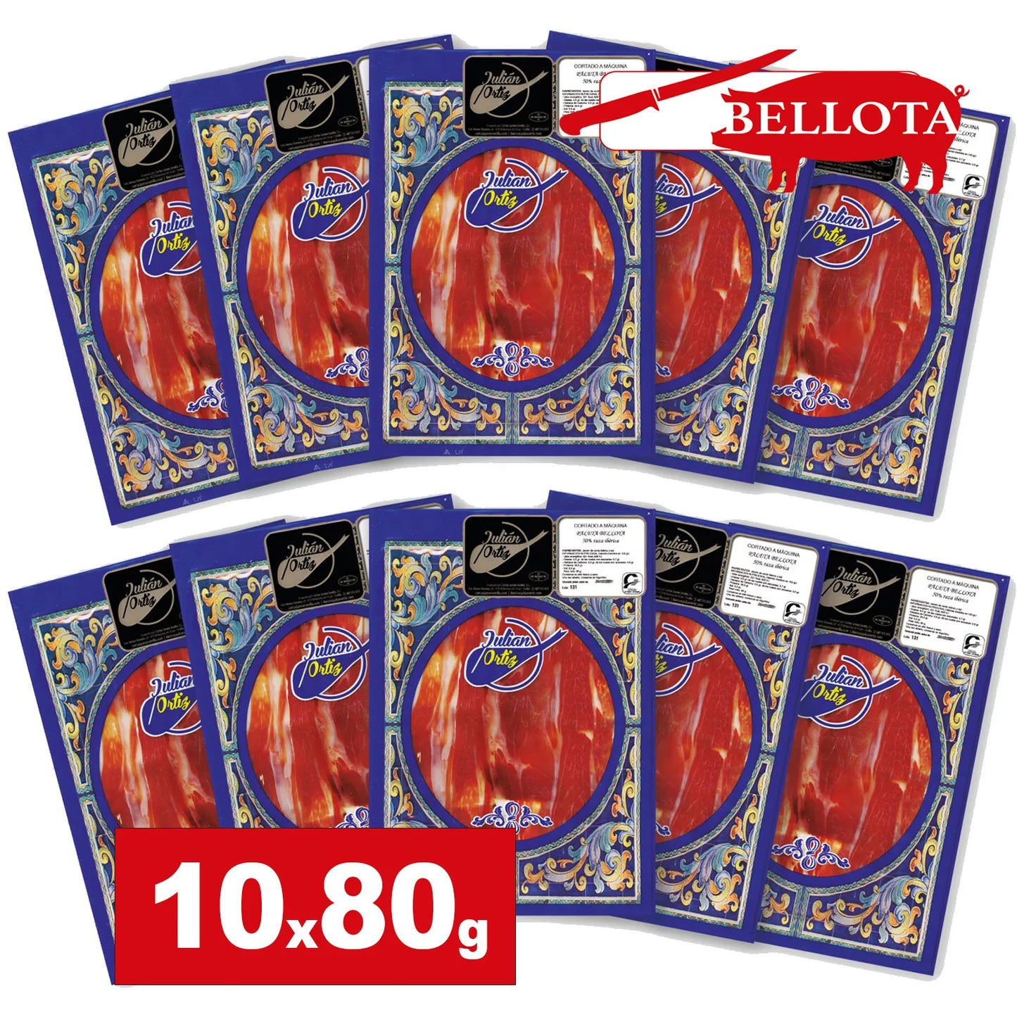 Paleta Ibérica BELLOTA - 10uds x 80g
