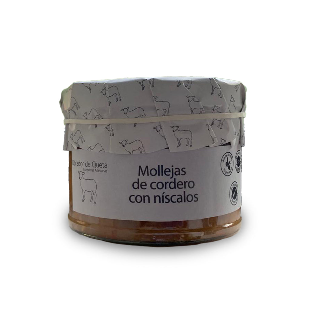 Mollejas de cordero con níscalos - 2 uds