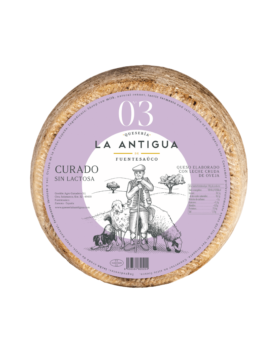 Promoción Queso Artesanal de Oveja Curado SIN LACTOSA