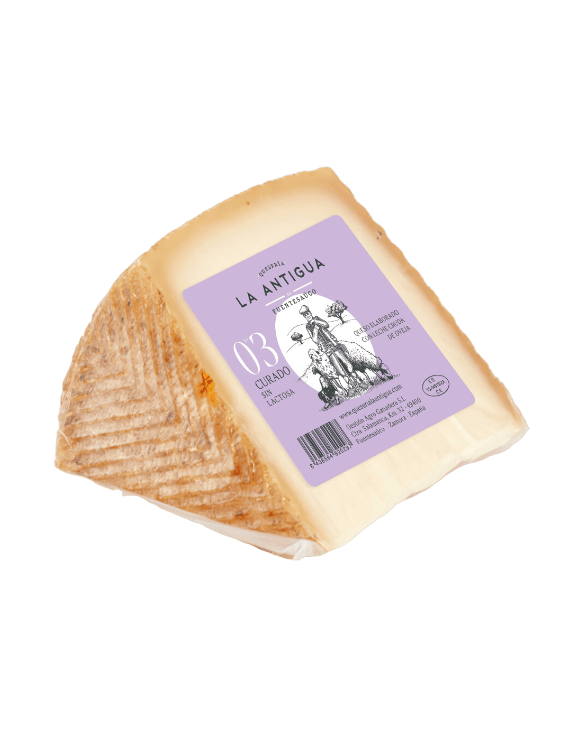 Queso artesanal de oveja curado SIN LACTOSA