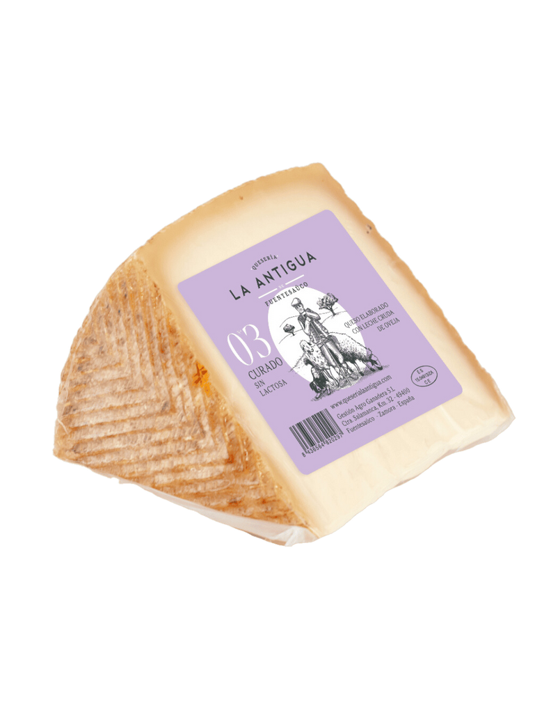 Queso artesanal de oveja curado SIN LACTOSA